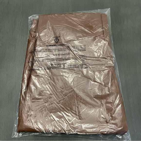 PAIGE Women's Claudine Ankle Flare Jeans Brown Vegan Leather Pants Stretch 32 - Picture 9 of 9